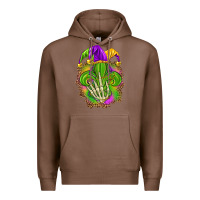 Chestnut Mardi Gras with skeleton hand Premium Hoodie - HowdyJamesFarm