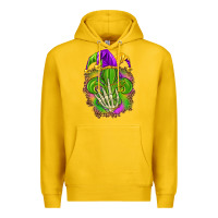 Lemon Mardi Gras with skeleton hand Premium Hoodie - HowdyJamesFarm