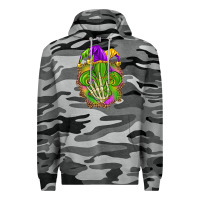 Mardi Gras With Skeleton Hand Premium Hoodie | Teevron