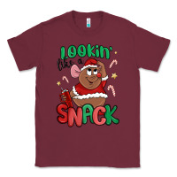 Burgundy lookin' like a snack christmas character Classic Tee - MaliasSmallBusiness