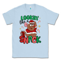 Dusty Blue lookin' like a snack christmas character Classic Tee - MaliasSmallBusiness