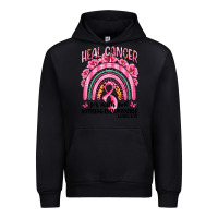 Black heal cancer rainbow Urban Hoodie - LillyAllenDesigns