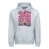 Heather Grey heal cancer rainbow Urban Hoodie - LillyAllenDesigns
