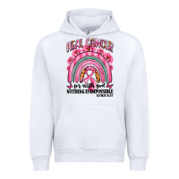 White heal cancer rainbow Urban Hoodie - LillyAllenDesigns