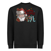 Black merry christmas yall Heavyweight Sweatshirt - SublimationCraftShop