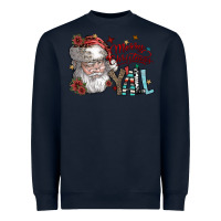 Navy merry christmas yall Heavyweight Sweatshirt - SublimationCraftShop