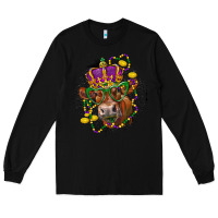 Black Mardi Gras red Angus Long Sleeve Tee - LillyAllenDesigns