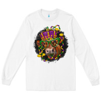 White Mardi Gras red Angus Long Sleeve Tee - LillyAllenDesigns