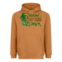 Meerkat St. Patrick's Happy Pat T-Rex Day with rainbow Heavyweight Hoodie - HowdyJamesFarm