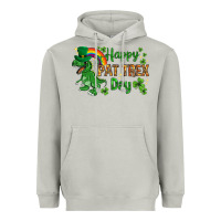 Moon Dust St. Patrick's Happy Pat T-Rex Day with rainbow Heavyweight Hoodie - HowdyJamesFarm