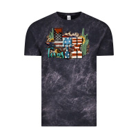 Cloud Black tx texas Vintage Tee - NancyCooperArtShop