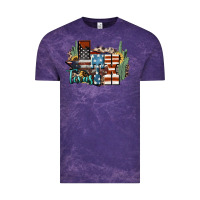 Cloud Purple tx texas Vintage Tee - NancyCooperArtShop