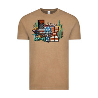 Vintage Coffee tx texas Vintage Tee - NancyCooperArtShop