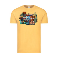 Vintage Mustard tx texas Vintage Tee - NancyCooperArtShop