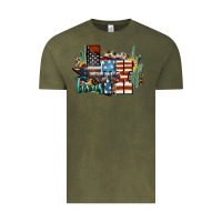 Vintage Olive tx texas Vintage Tee - NancyCooperArtShop