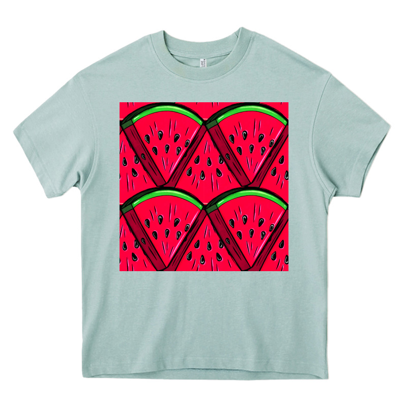 Watermelon Slices Seamless Pattern Heavy Core Tee by BundleAndBundleShop | Teevron