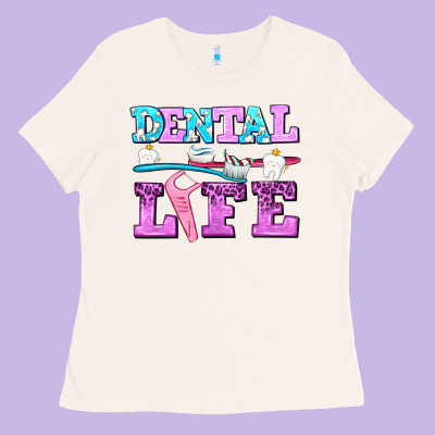 Dental Life With Teeth Ladies Tee Designed By Adodesignshop