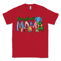 Red baseball mama Classic Tee - CowhideDigitalArt