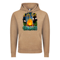 Vintage Coffee lets get toasted Vintage Hoodie - NancyCooperArtShop