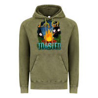 Vintage Olive lets get toasted Vintage Hoodie - NancyCooperArtShop