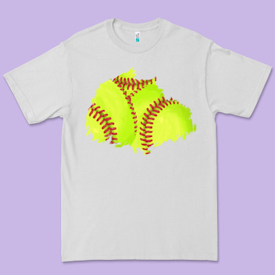 Softball Patch Premium Tee Designed By Adodesignshop