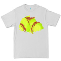 Dove Grey softball patch Premium Tee - AdoDesignShop