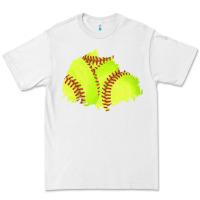 White softball patch Premium Tee - AdoDesignShop
