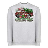 Heather Grey merry christmas Heavyweight Sweatshirt - SublimationCraftShop