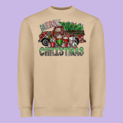 Merry Christmas Heavyweight Sweatshirt Designed By Sublimationcraftshop