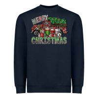Navy merry christmas Heavyweight Sweatshirt - SublimationCraftShop