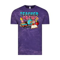 Cloud Purple teacher crew Vintage Tee - NancyCooperArtShop