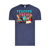 Vintage Denim teacher crew Vintage Tee - NancyCooperArtShop