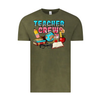 Vintage Olive teacher crew Vintage Tee - NancyCooperArtShop
