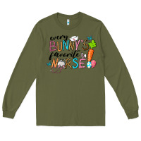 Army Green Every Bunnys Favorite Nurse Long Sleeve Tee - RanaPortraitStore