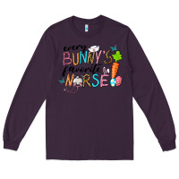 Plum Every Bunnys Favorite Nurse Long Sleeve Tee - RanaPortraitStore