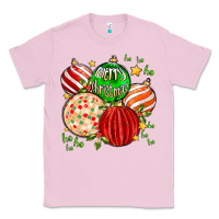 Bubblegum Pink merry christmas tree ball Classic Tee - MaliasSmallBusiness
