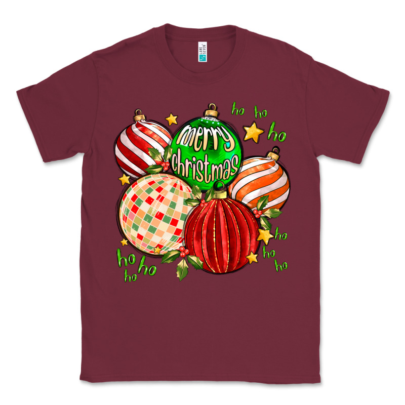 Merry Christmas Tree Ball Classic Tee by MaliasSmallBusiness | Teevron