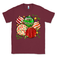 Burgundy merry christmas tree ball Classic Tee - MaliasSmallBusiness