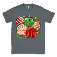 Charcoal Heather merry christmas tree ball Classic Tee - MaliasSmallBusiness