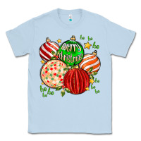 Dusty Blue merry christmas tree ball Classic Tee - MaliasSmallBusiness