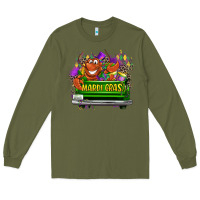 Army Green Mardi Gras truck Long Sleeve Tee - LillyAllenDesigns
