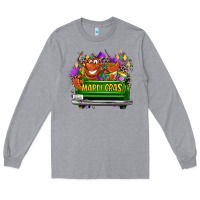 Heather Grey Mardi Gras truck Long Sleeve Tee - LillyAllenDesigns