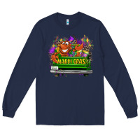 Navy Mardi Gras truck Long Sleeve Tee - LillyAllenDesigns