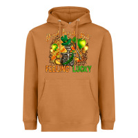 Meerkat St. Patrick's Dead inside but feeling lucky Heavyweight Hoodie - HowdyJamesFarm