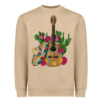 Mushroom ,mexican sombrero guitar rose cactus Heavyweight Sweatshirt - Artiststas