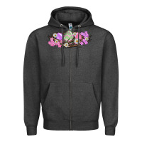 Charcoal Heather Easter eggs and crown of thorns Easter Day Zipper Hoodie - HowdyJamesFarm