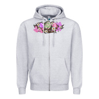 Heather Grey Easter eggs and crown of thorns Easter Day Zipper Hoodie - HowdyJamesFarm