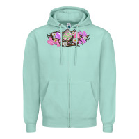 Seafoam Easter eggs and crown of thorns Easter Day Zipper Hoodie - HowdyJamesFarm