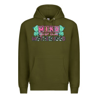 Army Green Mind your own Motherhood  Mother's Day Premium Hoodie - CowGirlArtShop