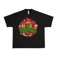 Black merry leopard merry christmas Urban Heavy Tee - MaliasSmallBusiness